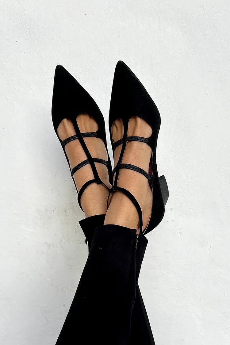 Adriana - Zapatos de tacón elegantes con tiras