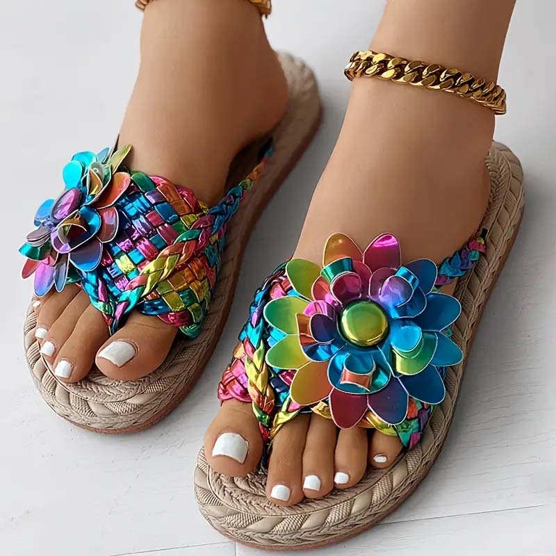 Alba - Sandalias florales
