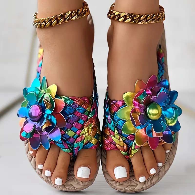 Alba - Sandalias florales