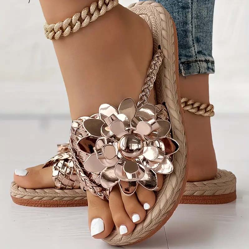 Alba - Sandalias florales