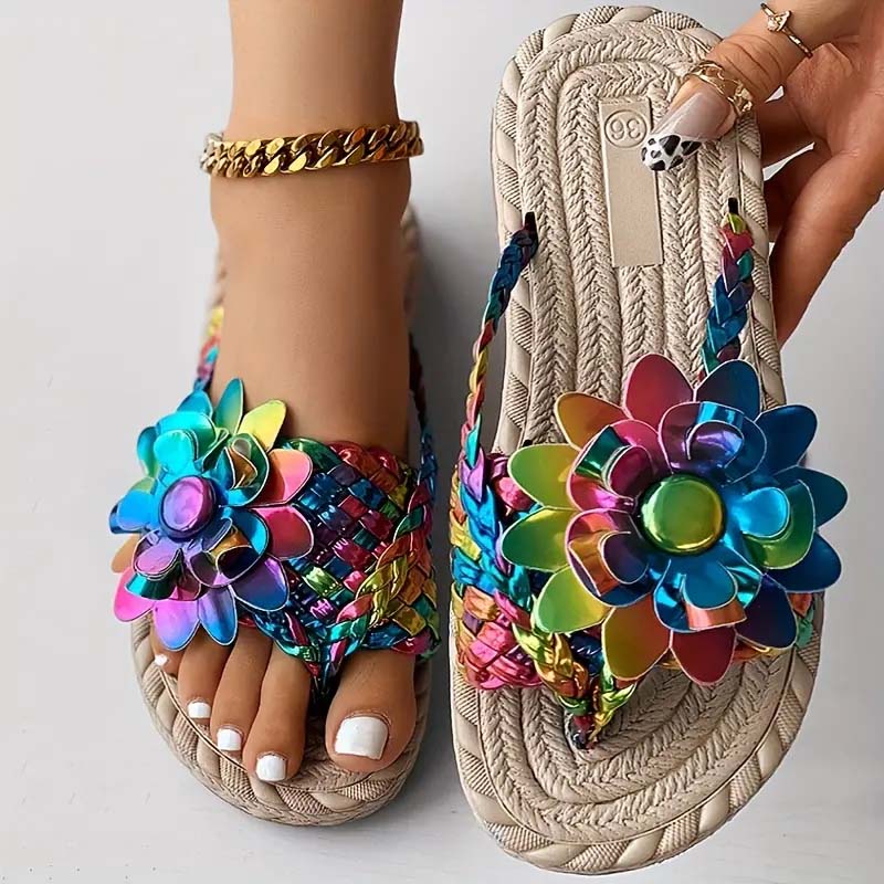 Alba - Sandalias florales