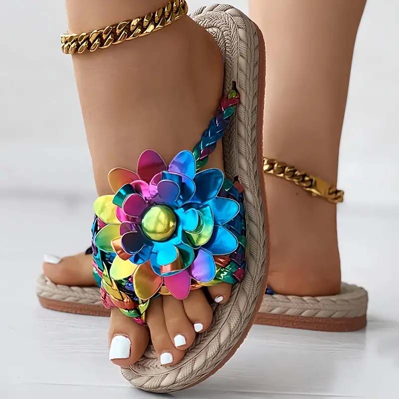 Alba - Sandalias florales