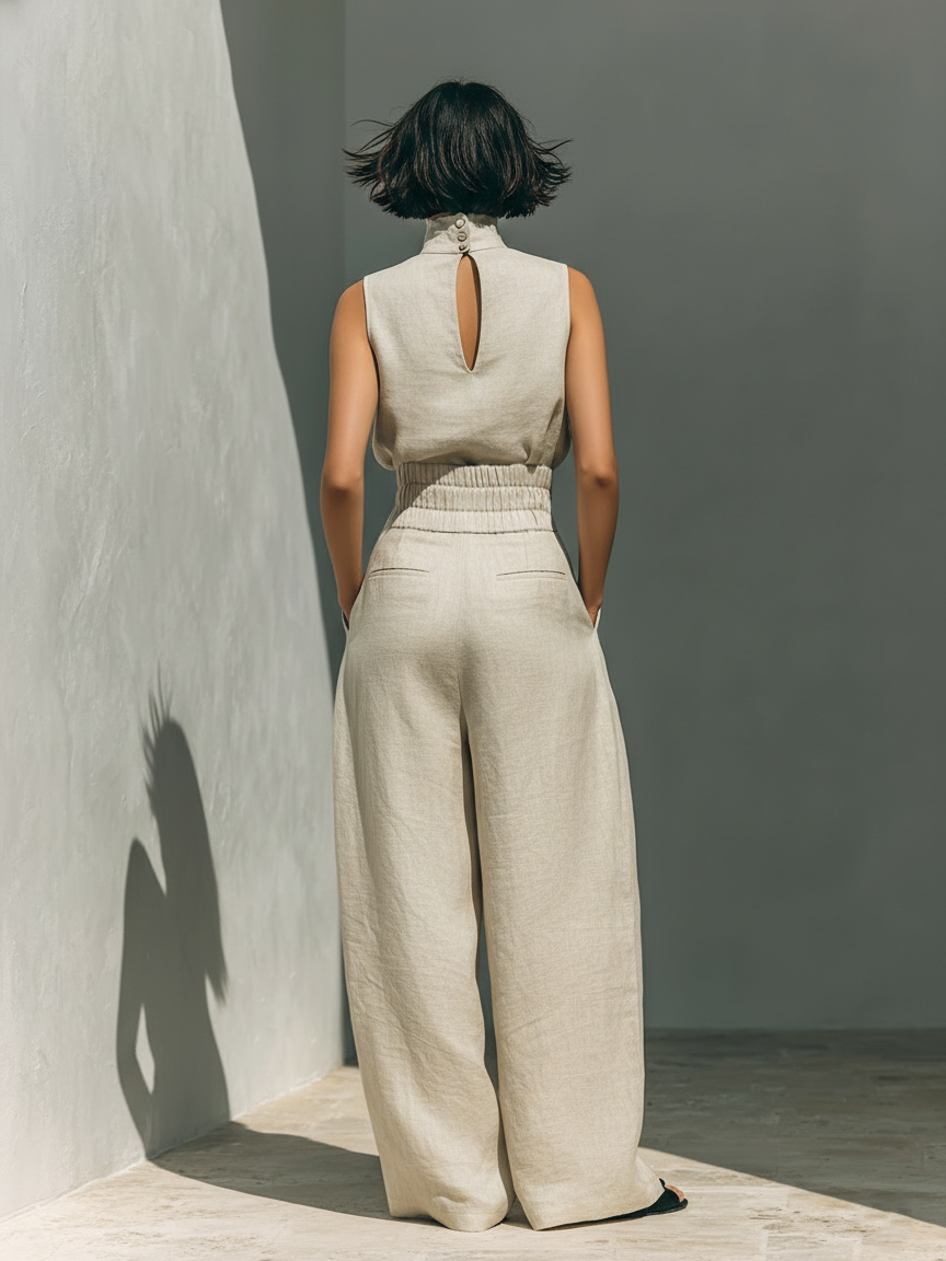 Laura - Conjunto de Lino Sofisticado