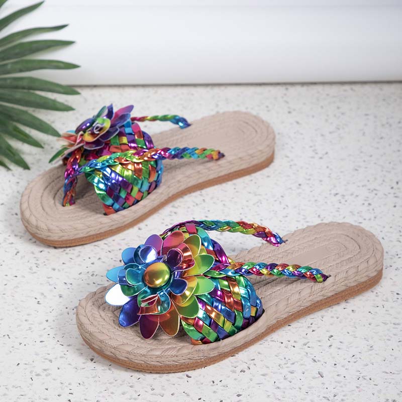 Alba - Sandalias florales