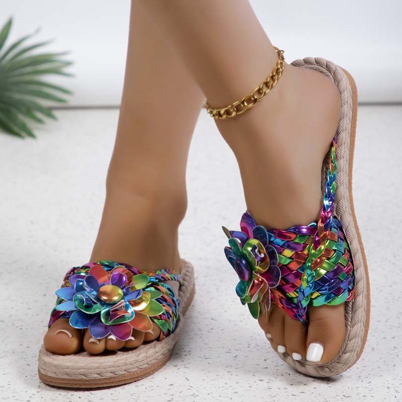 Alba - Sandalias florales