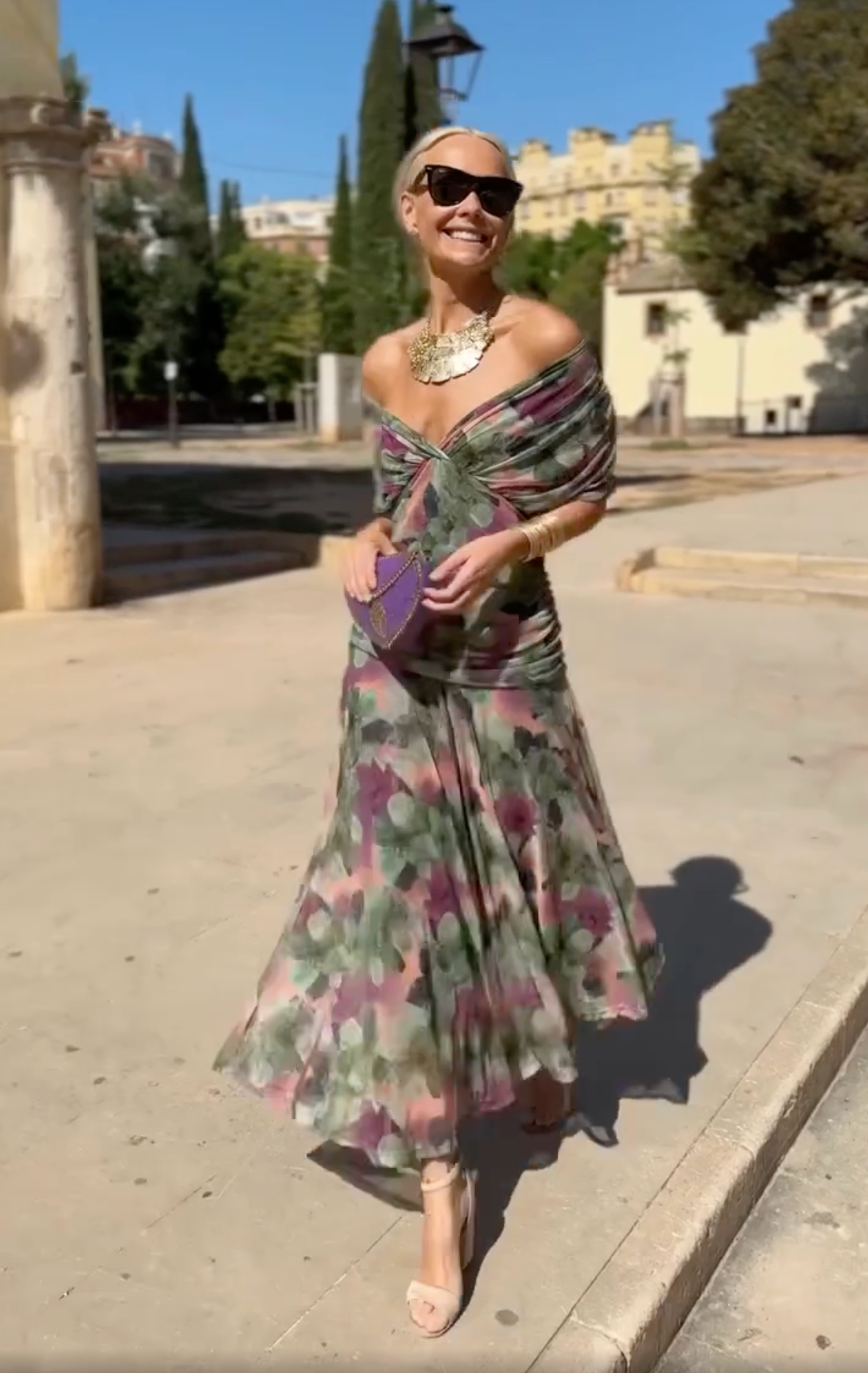 Sonia - Vestido floral de caída etérea