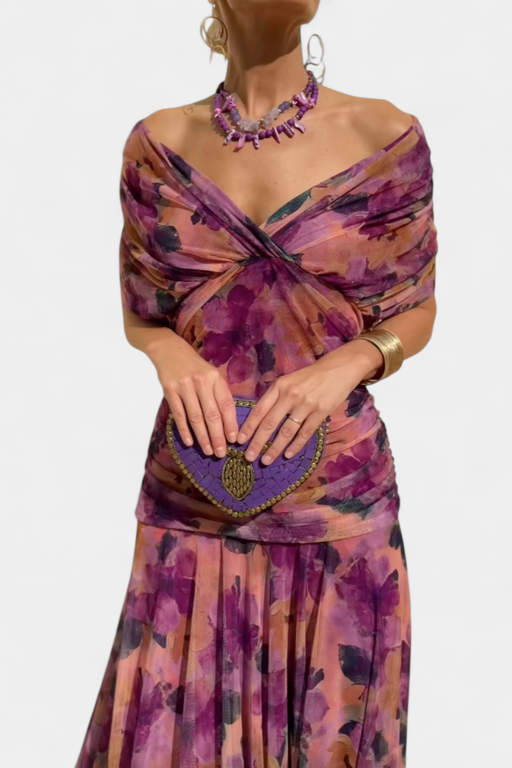 Sonia - Vestido floral de caída etérea
