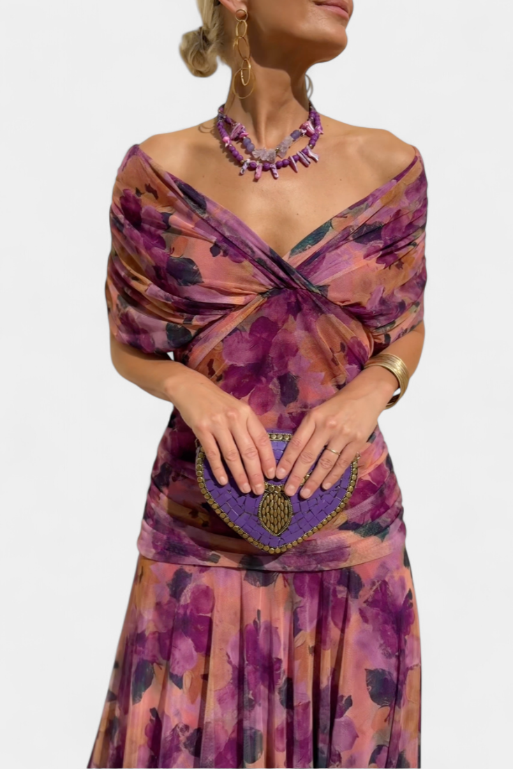 Sonia - Vestido floral de caída etérea