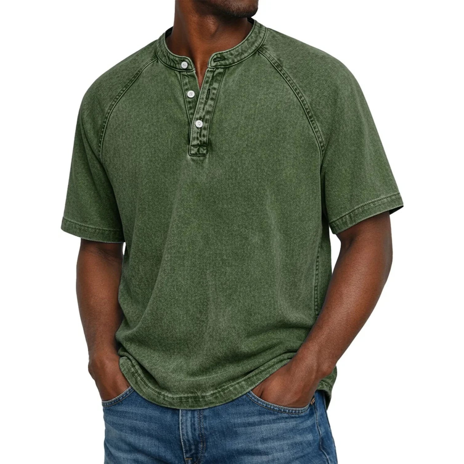 Kylian - Estilo Henley marino