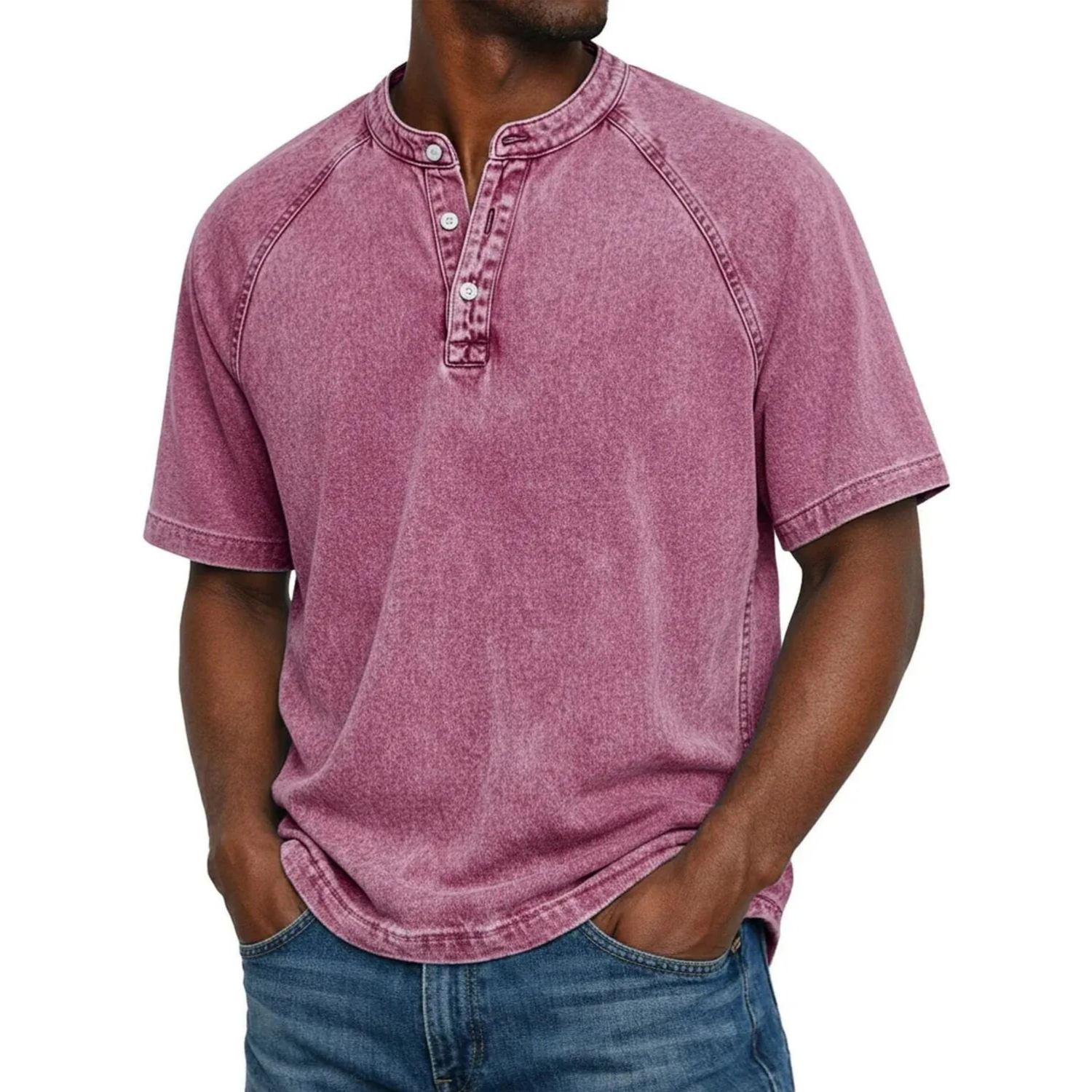 Kylian - Estilo Henley marino