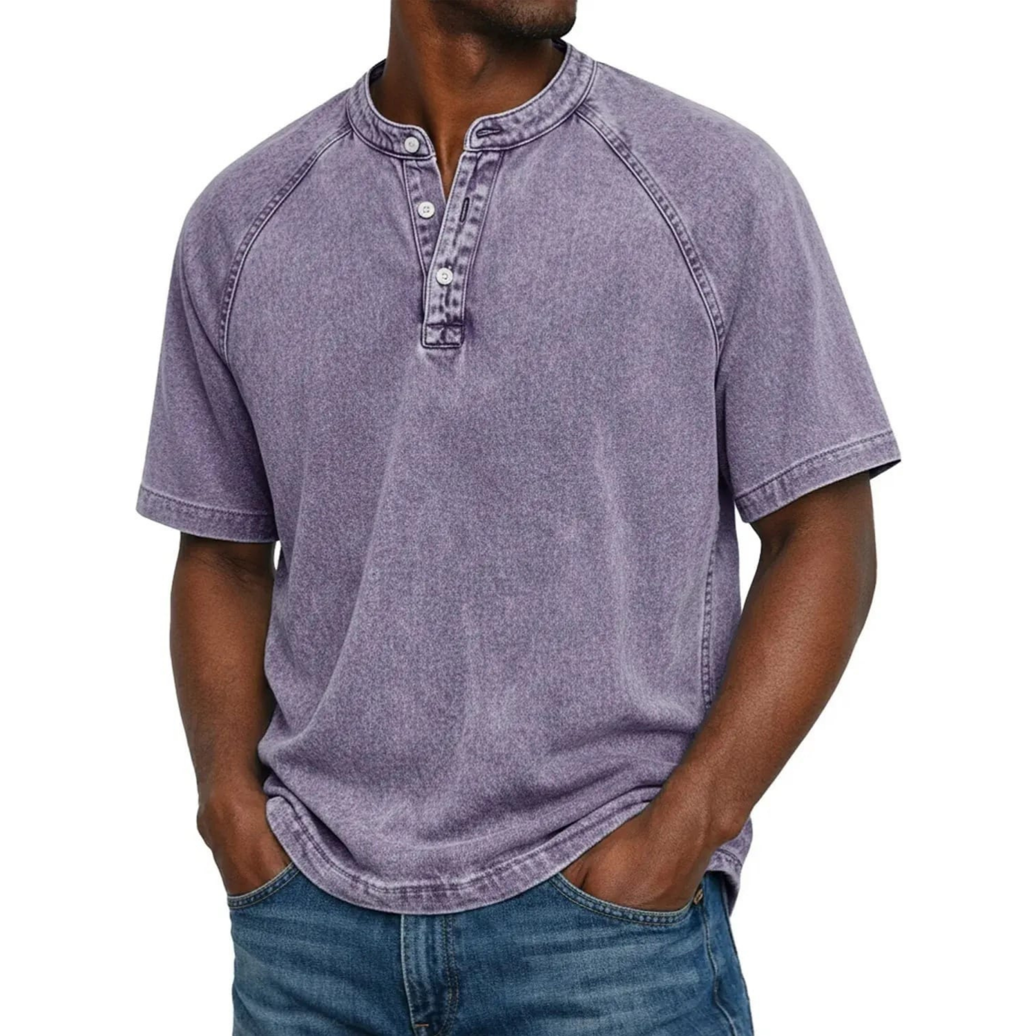 Kylian - Estilo Henley marino