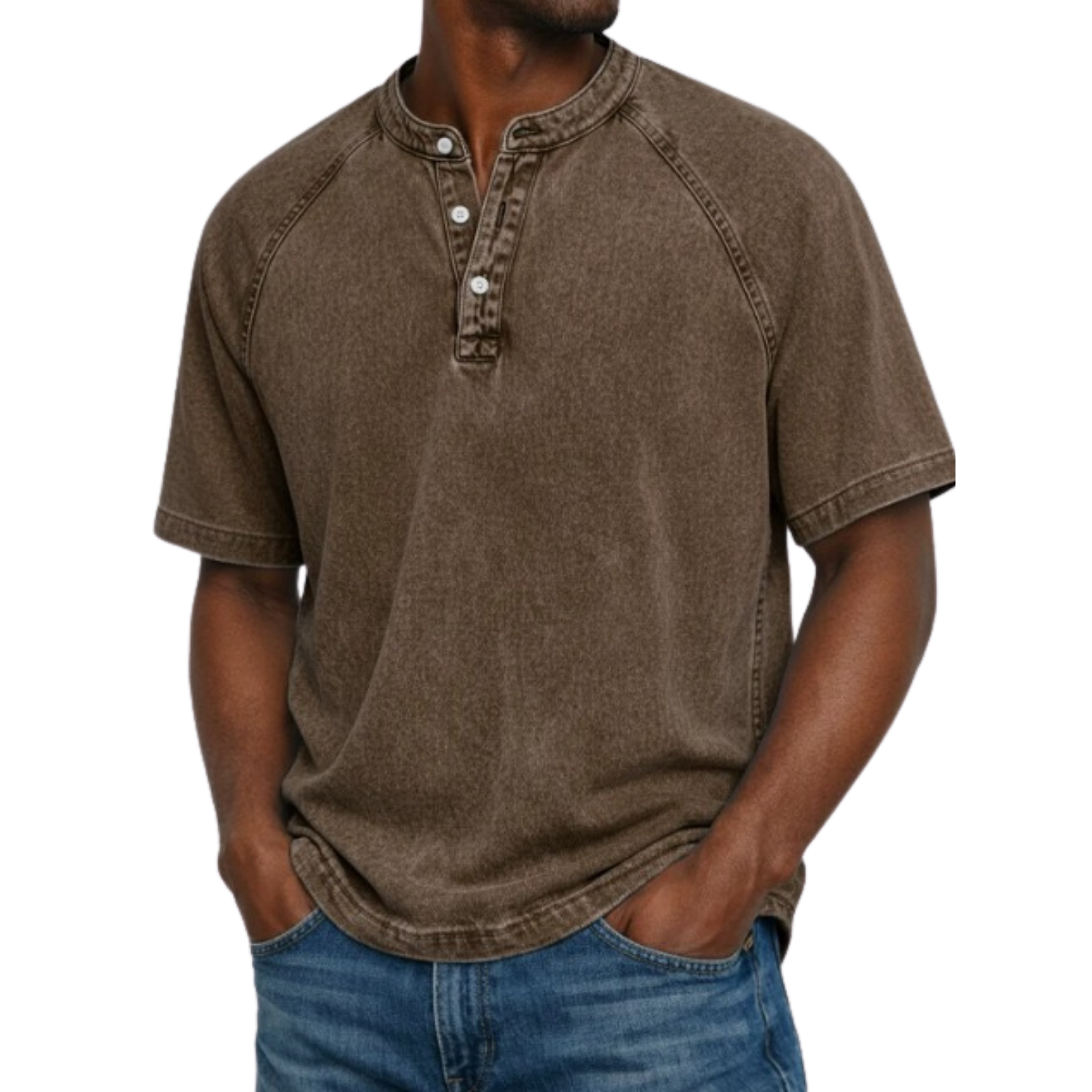 Kylian - Estilo Henley marino