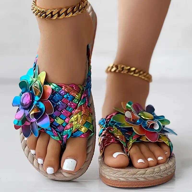 Alba - Sandalias florales