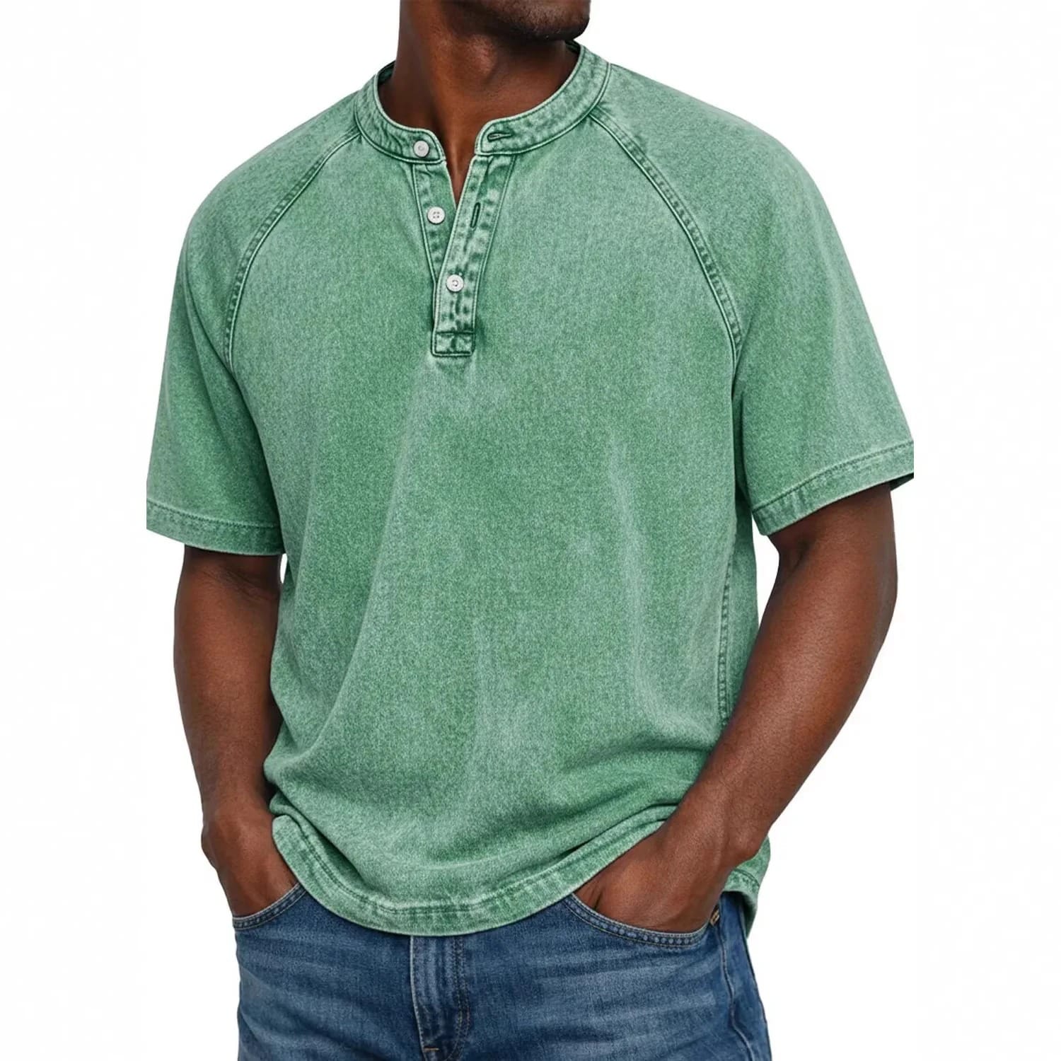 Kylian - Estilo Henley marino