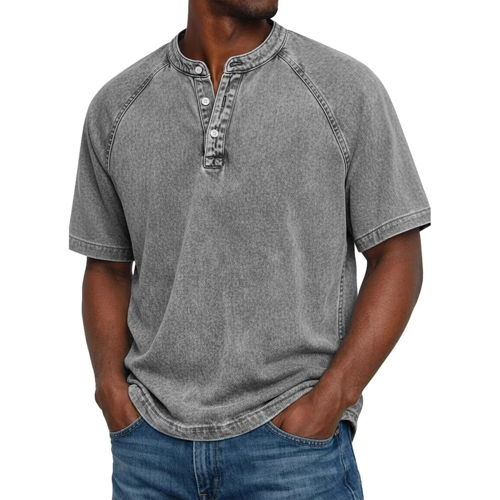 Kylian - Estilo Henley marino