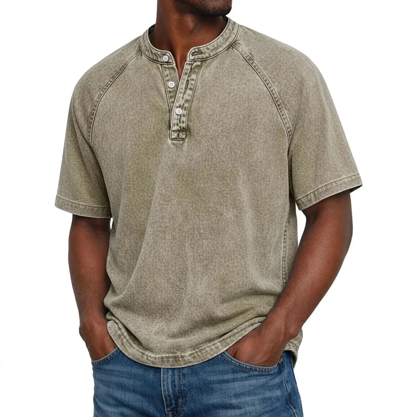 Kylian - Estilo Henley marino