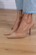 Malena - Zapatos de tacón bajo color nude